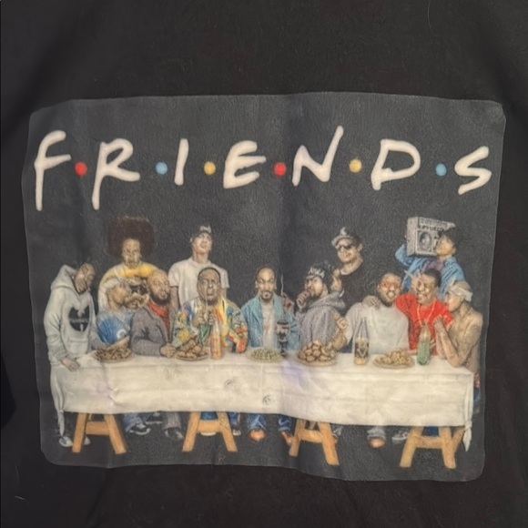 Rap Legends The Last Supper Friends T Shirt Mens M Eazy E Biggie ODB Snoop - Picture 2 of 4
